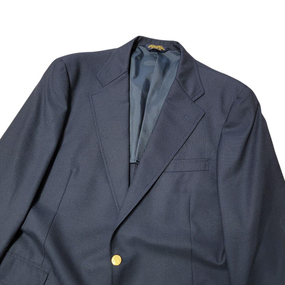 希少 日本製 ブルックスブラザーズ 金ボタン 紺ブレザージャケット L
