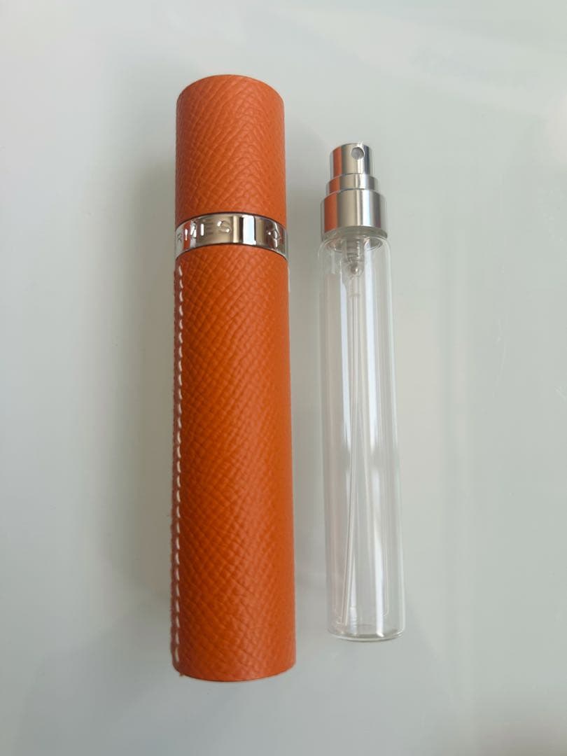 【未使用品】エルメス アトマイザー オレンジ 香水入れ パフュームケース