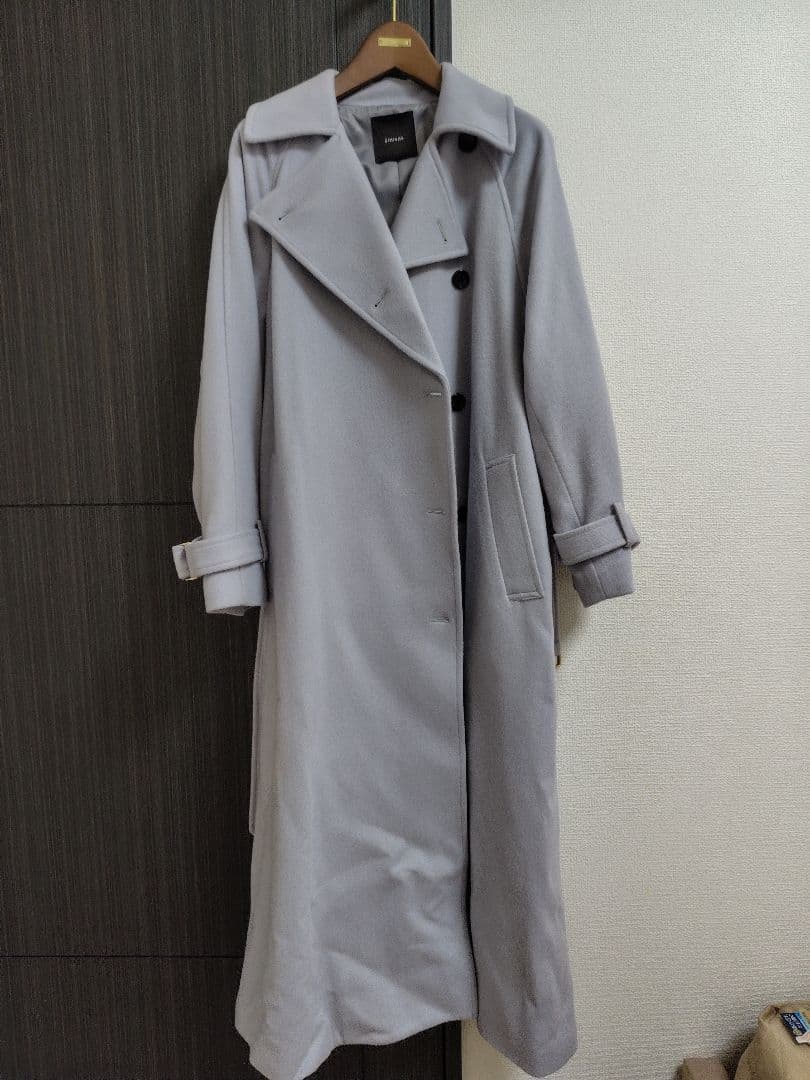 【新品未使用】anuans ウールトレンチコート　アニュアンス　ブルーグレー