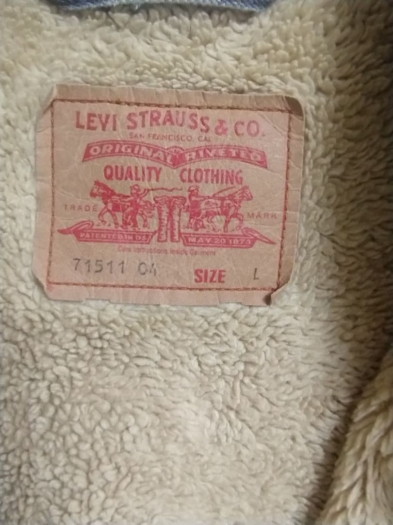 euro Levi's 71511 ボアデニムジャケット