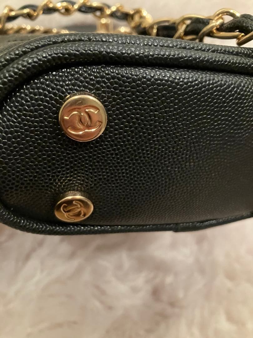 CHANEL ブラックレザー バッグ2way ノベルティ