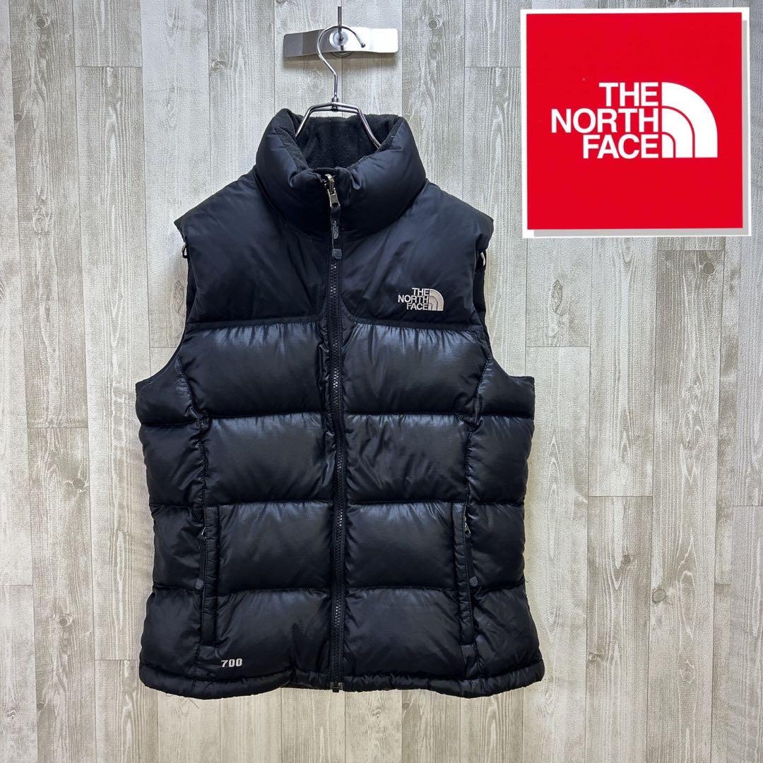【1つ限り】ノースフェイス　ヌプシ　ダウンベスト　ブラック　レディース　M