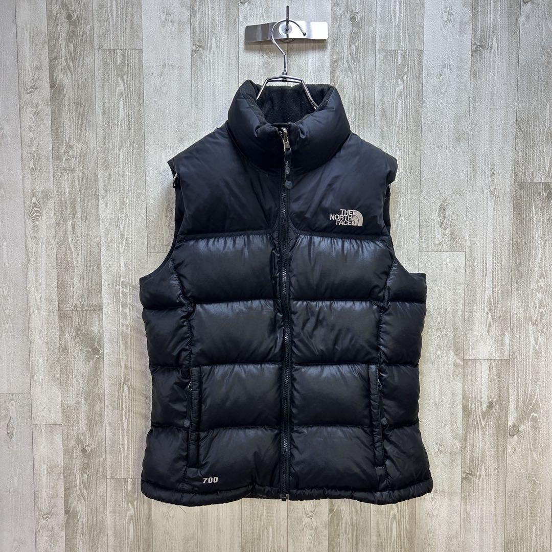 【1つ限り】ノースフェイス　ヌプシ　ダウンベスト　ブラック　レディース　M
