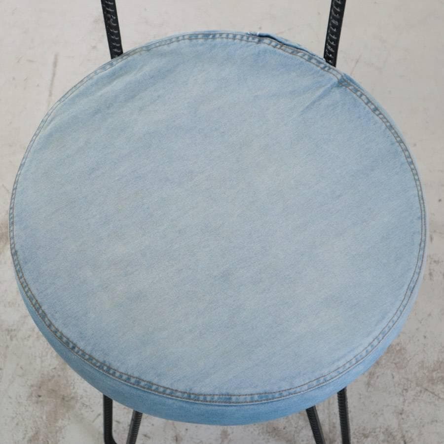 2の2 ディーボディ カンパーニャ ダイニングチェア デニムカバー付き アイアン