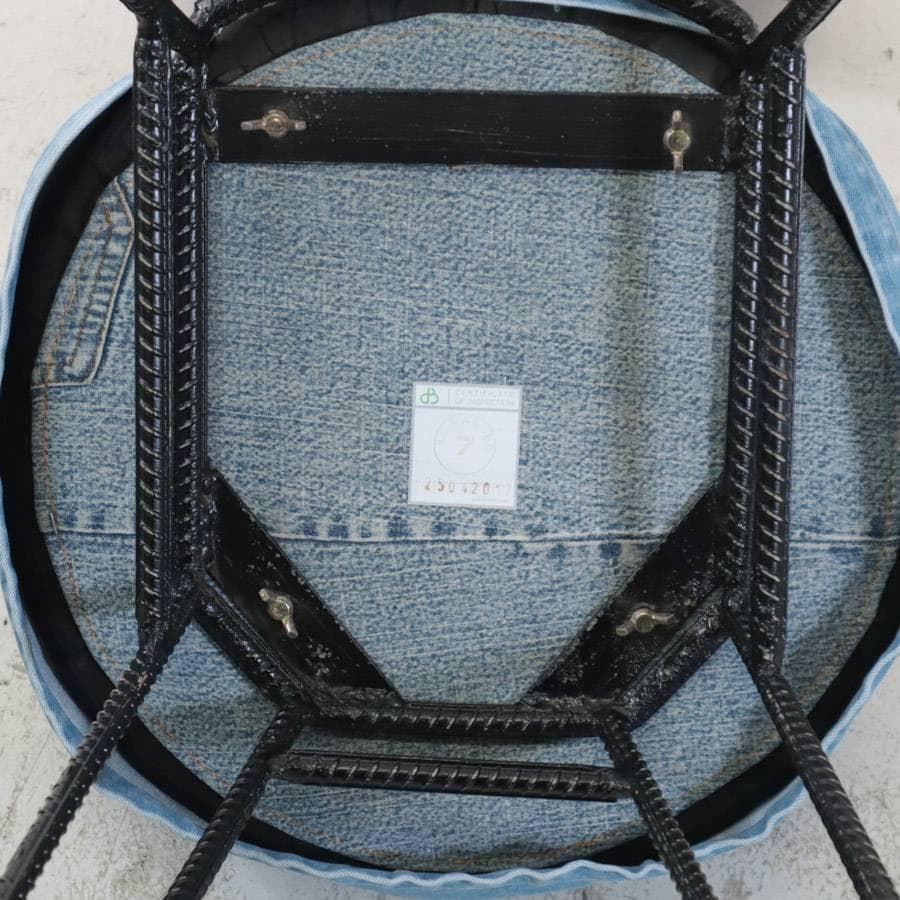 2の2 ディーボディ カンパーニャ ダイニングチェア デニムカバー付き アイアン