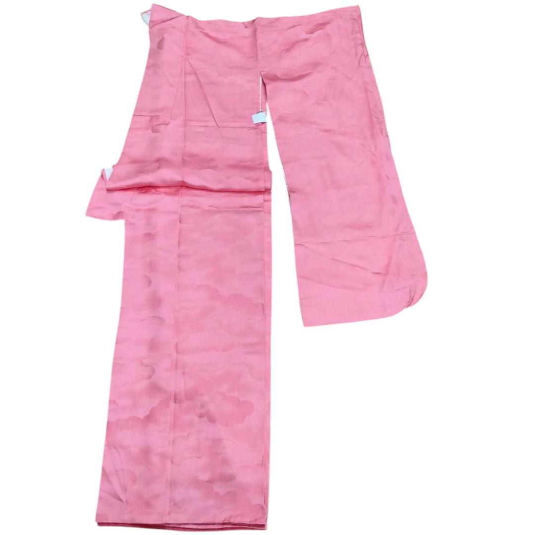 振袖単品ふりそで流行りの無地振袖がら無し柄なし地紋あり地模様あり桃色ピンク