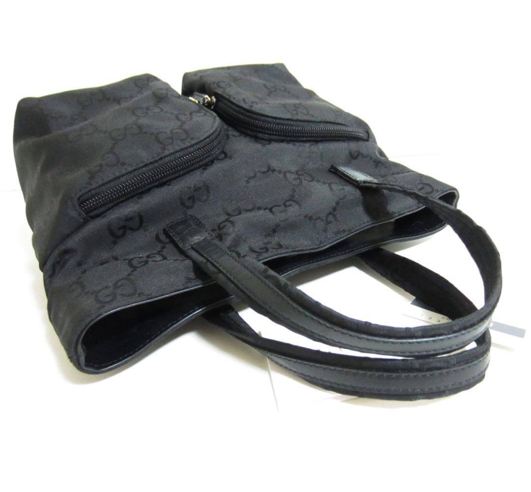 【美品】GUCCI グッチGGナイロントートバッグ黒