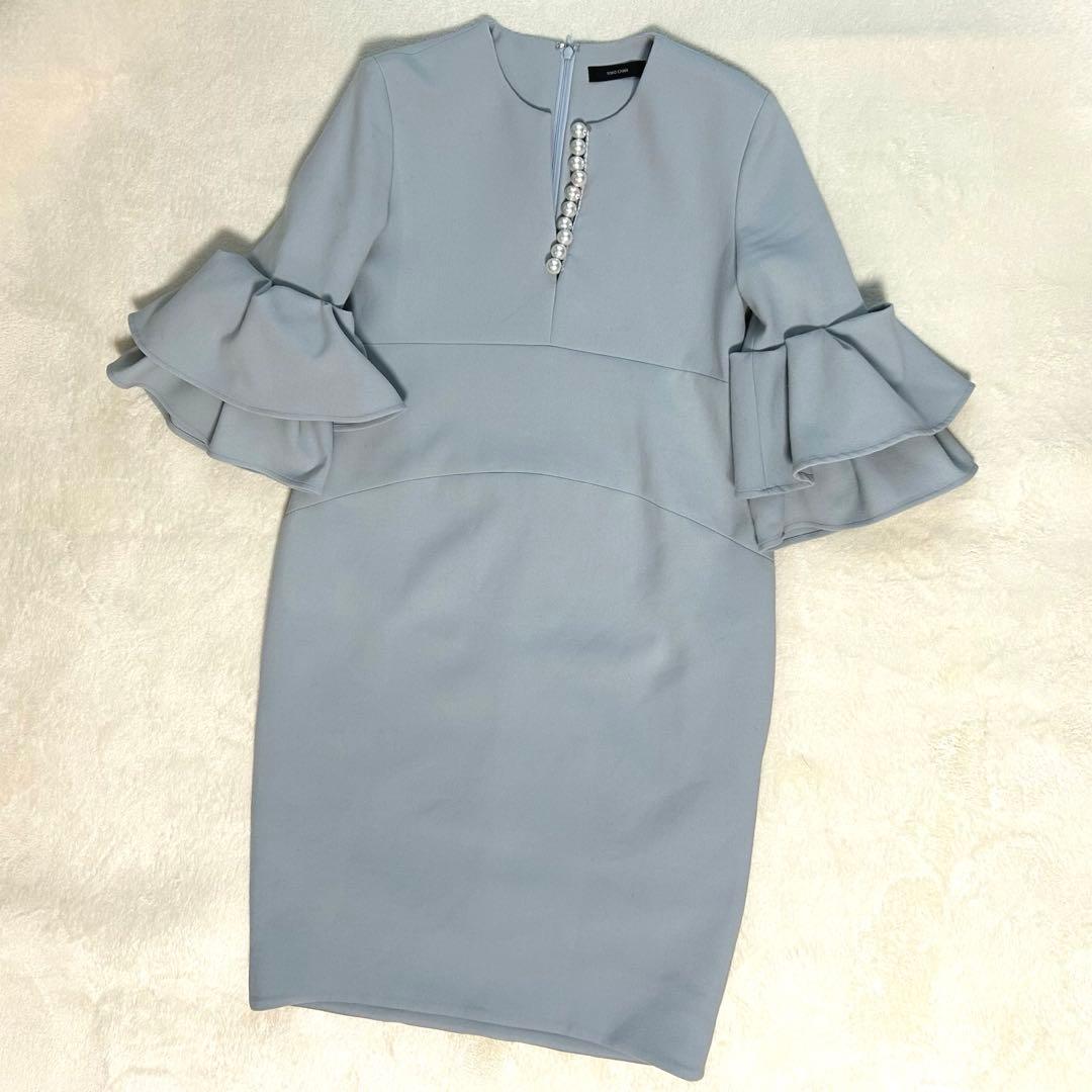 【人気色】YOKO CHAN ヨーコチャン ティアードスリーブドレス 36