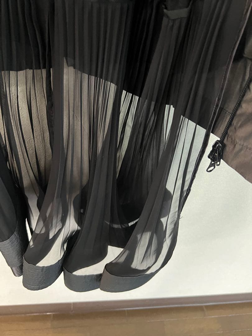 Yai〜本日中★Sacaiサカイ★プリーツニットドッキングブルゾン★S