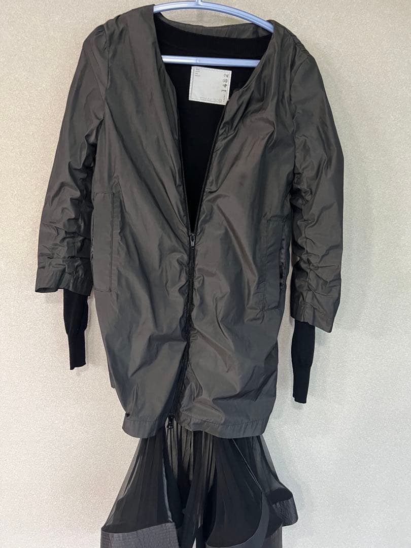 Yai〜本日中★Sacaiサカイ★プリーツニットドッキングブルゾン★S