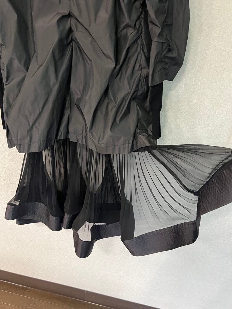 Yai〜本日中★Sacaiサカイ★プリーツニットドッキングブルゾン★S