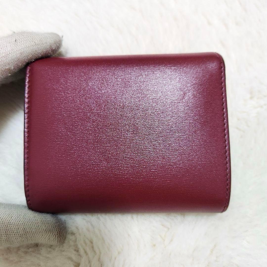 ✨未使用級　正規品✨セリーヌ　三つ折り　トリオンフ　スモールウォレット　レザー
