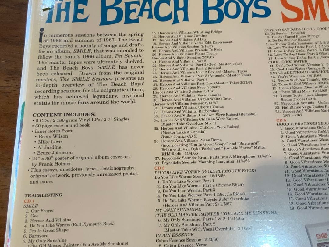 ビーチ・ボーイズ★The Smile Sessions 新品未開封