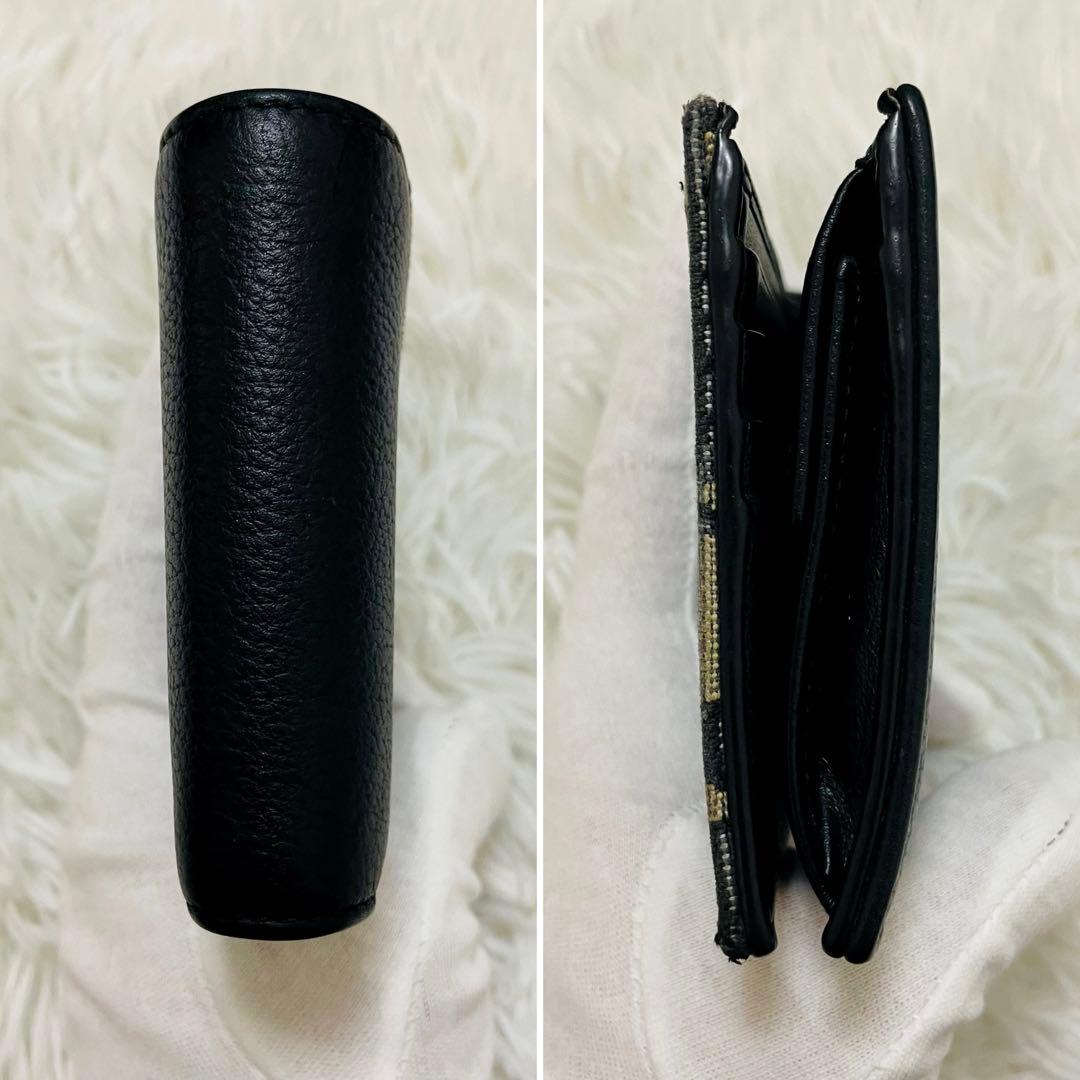 極美✨付属完備✨ディオール 二つ折り財布 オブリーク サドル レザー 黒 新作