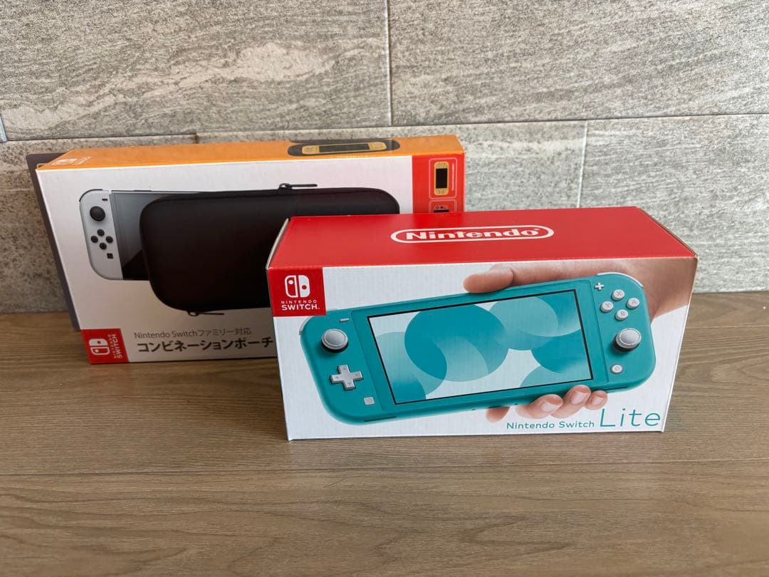 新品未開封 ニンテンドースイッチライト 本体 ターコイズ ポーチ付き