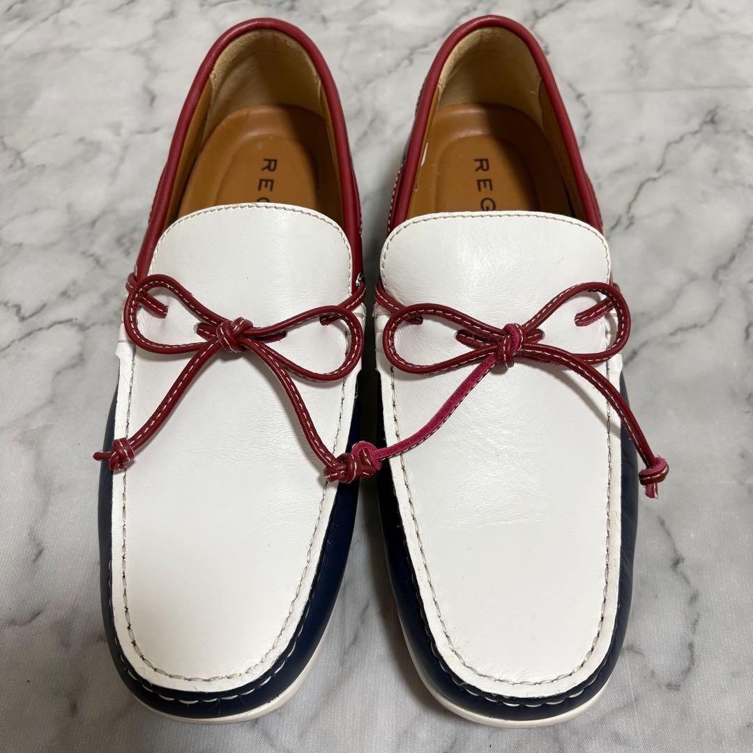 ほぼ未使用 REGAL 55PR 日本製 デッキシューズ コンビ 25