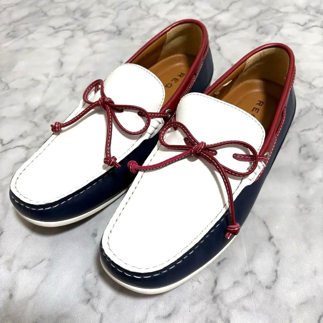 ほぼ未使用 REGAL 55PR 日本製 デッキシューズ コンビ 25