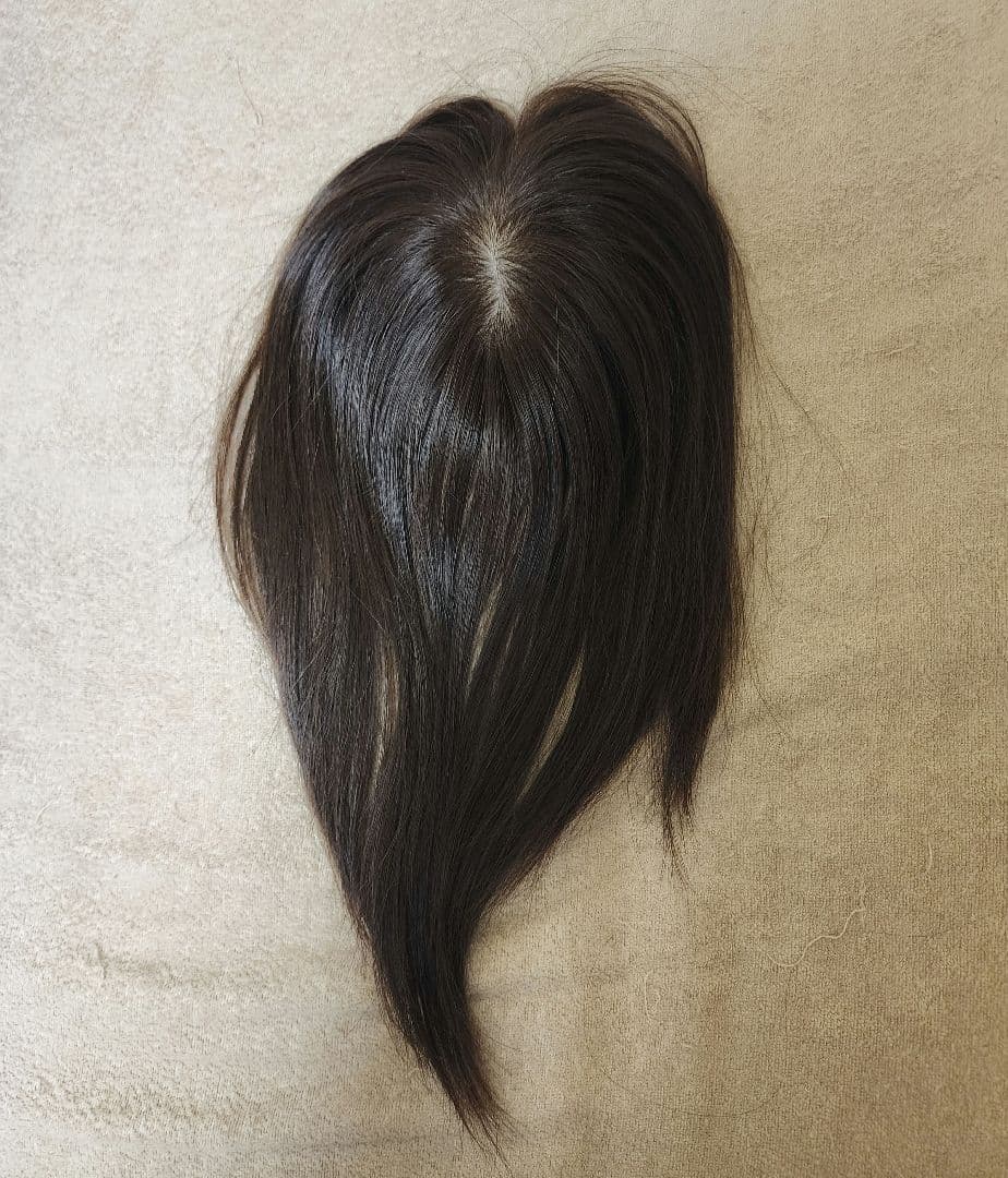 おにぎり 前髪ウィッグ 前髪なし　ナチュラルブラウン　百合子ウィッグ