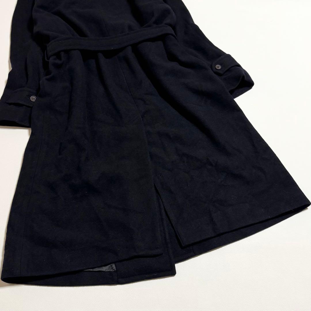 BELTA BUONO ベルテッドダブルチェスターコート カシミヤ100% 黒M