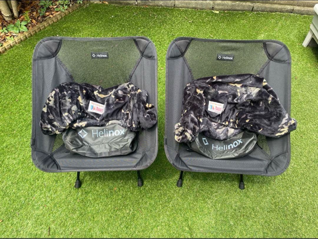 Helinox アウトドアチェア 2脚と足カバー8個セット