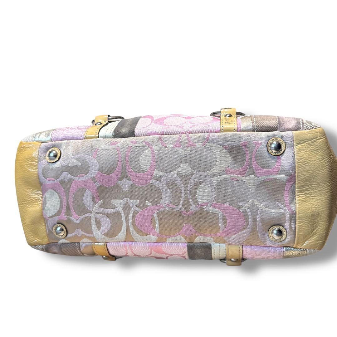 コーチ COACH パッチワーク トートバッグ 肩がけ シグネチャー A4