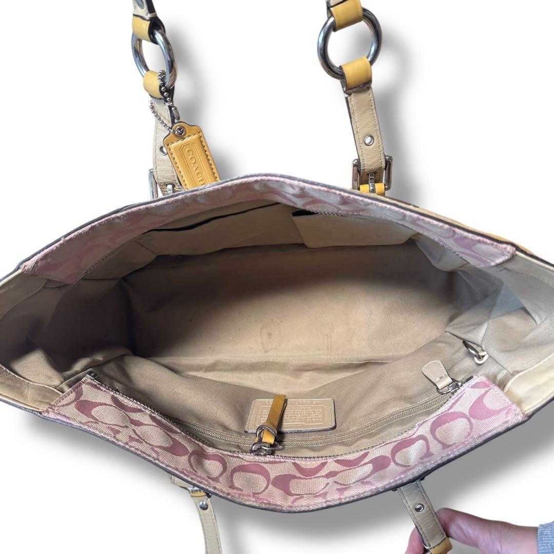 コーチ COACH パッチワーク トートバッグ 肩がけ シグネチャー A4