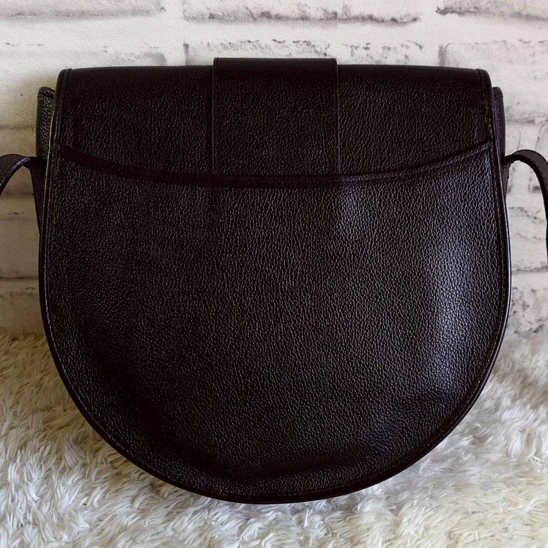 イヴサンローラン カサンドラ ショルダーバッグ 斜め掛け レザー ブラック ロゴ