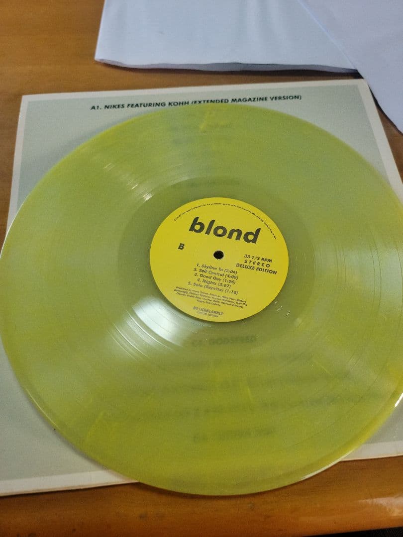 洋楽 Blonde LP Official Frank Ocean