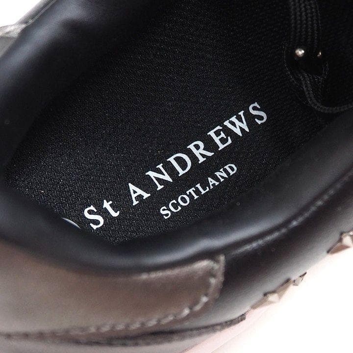 新品 セントアンドリュース スタッズ シューズ 定価37400円 ブラック M
