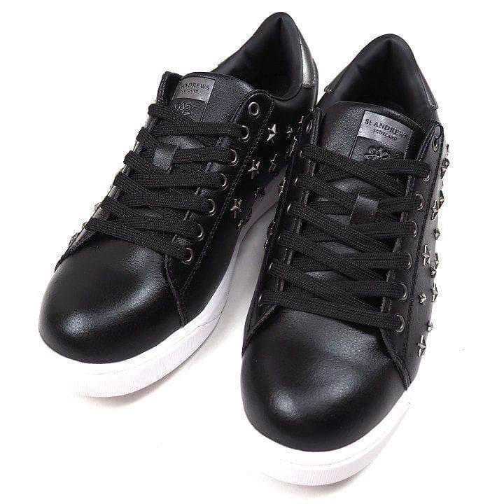 新品 セントアンドリュース スタッズ シューズ 定価37400円 ブラック M