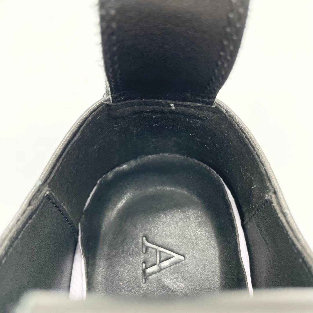 【美品】AIVER アイバー ライトソールレースブーツ 厚底 レザー 黒 M