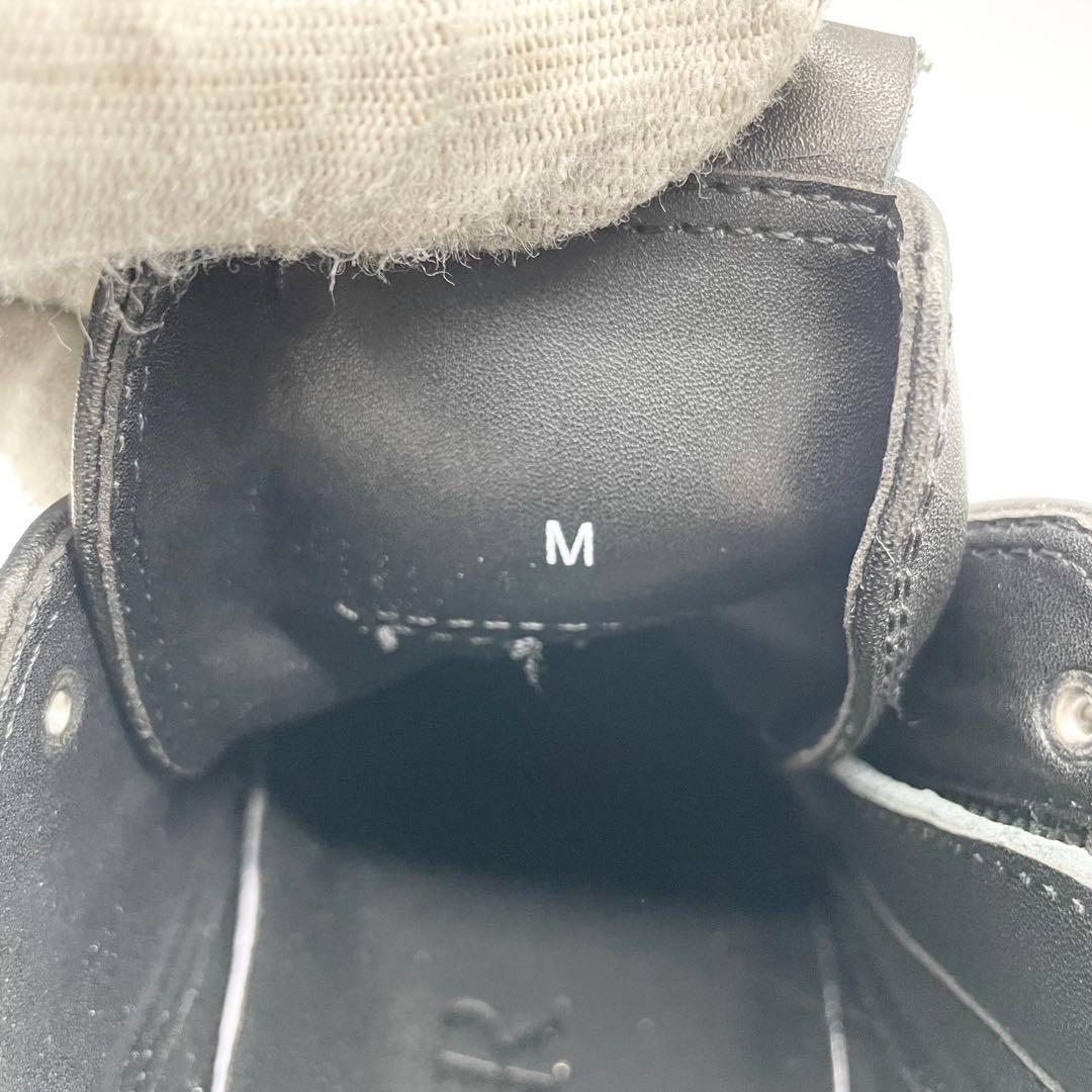 【美品】AIVER アイバー ライトソールレースブーツ 厚底 レザー 黒 M