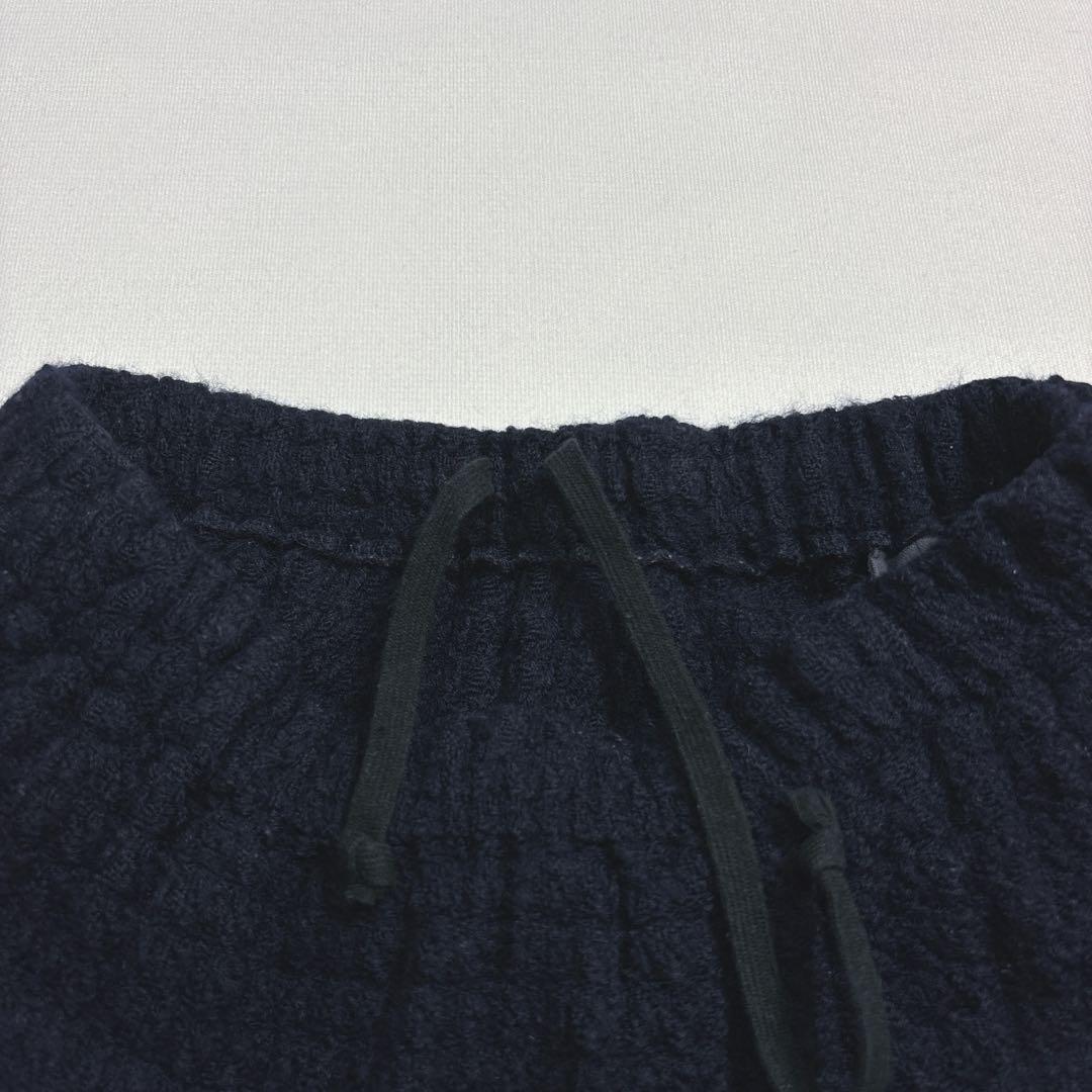美品✨コムデギャルソンコムデギャルソン サルエルパンツ ワッフル SS ネイビー