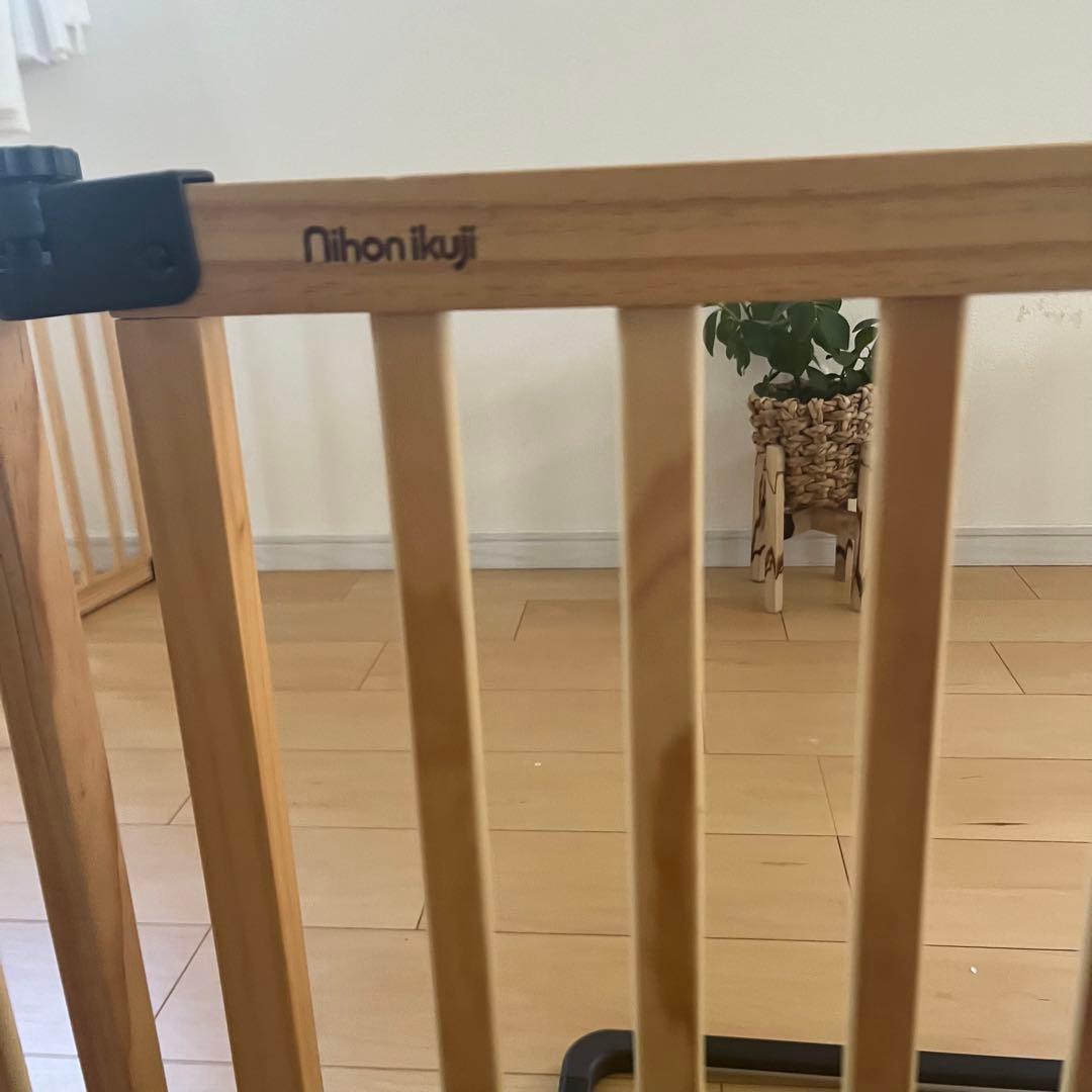 日本育児 おくだけとおせんぼ 木製 スマートワイド Woody (ウッディ)