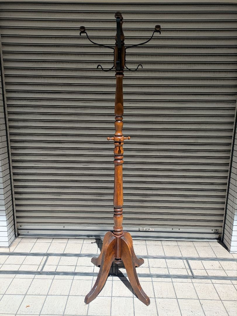 【直接受渡し限定!!】カリモク 木製 コートハンガー ハンガーラック