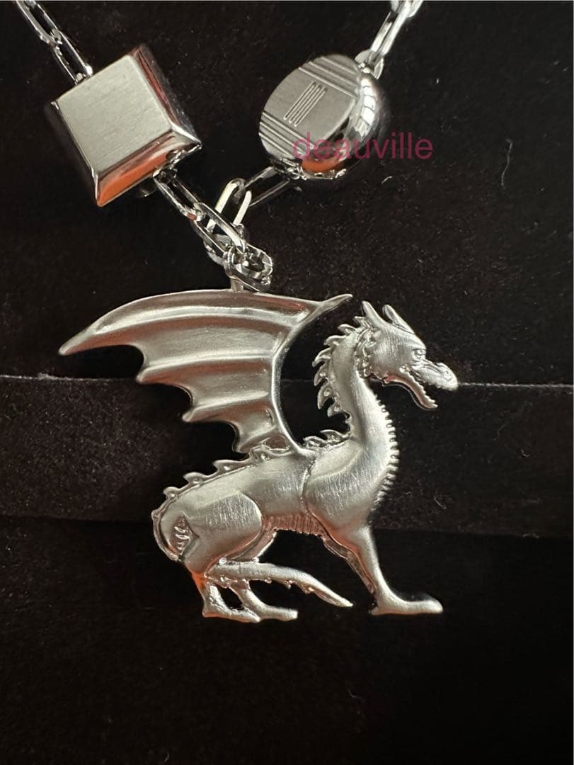 【新品未使用】国内購入Hermes タリスマン ドラゴン エール ネックレス