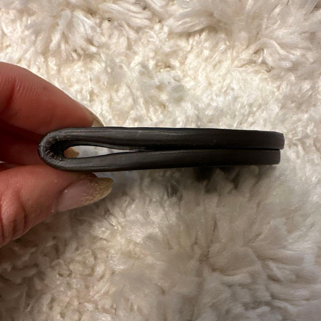 値下げしました！GUCCI レザー マネークリップ GGパターン