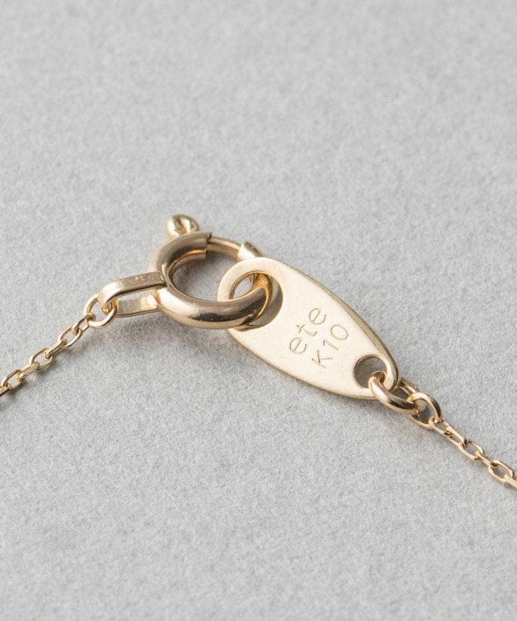 エテ K10YG レイヤー ダイヤモンド ネックレス