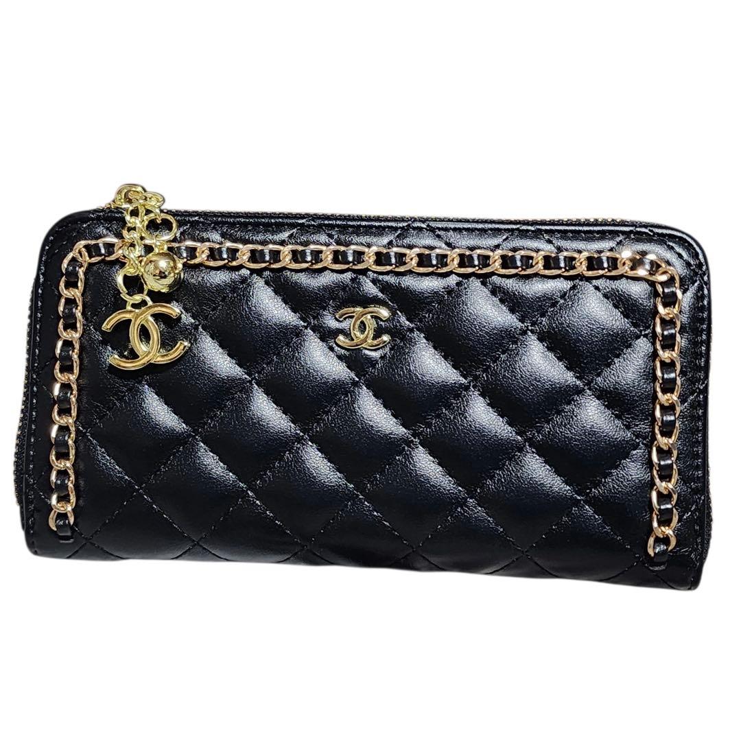 ケ*イ様 シャネル　長財布　ラウンドジップ　キルティング　ノベルティ