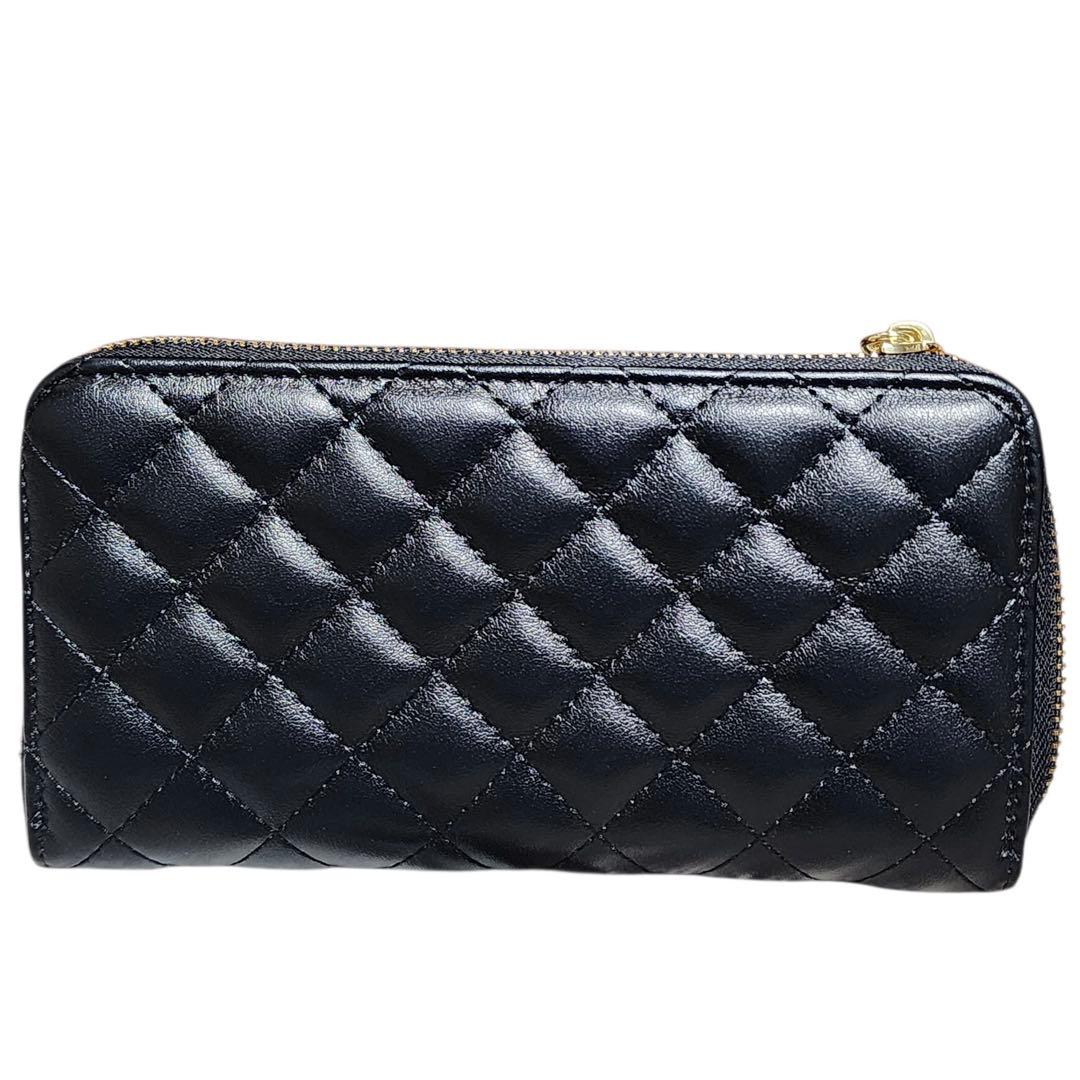 ケ*イ様 シャネル　長財布　ラウンドジップ　キルティング　ノベルティ