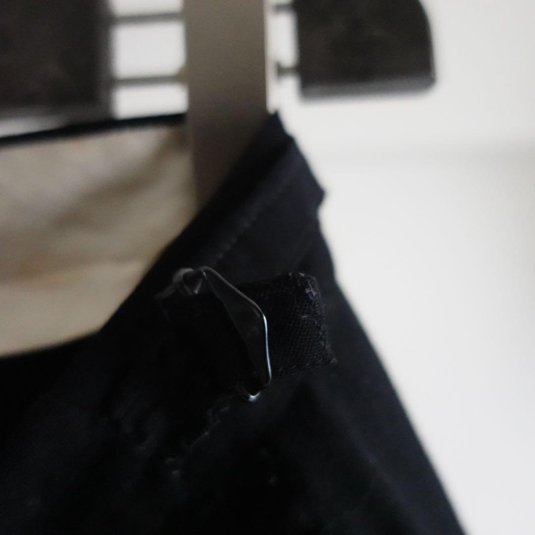 パンツ 1960s Vintage Black 2tuck Wide Trousers