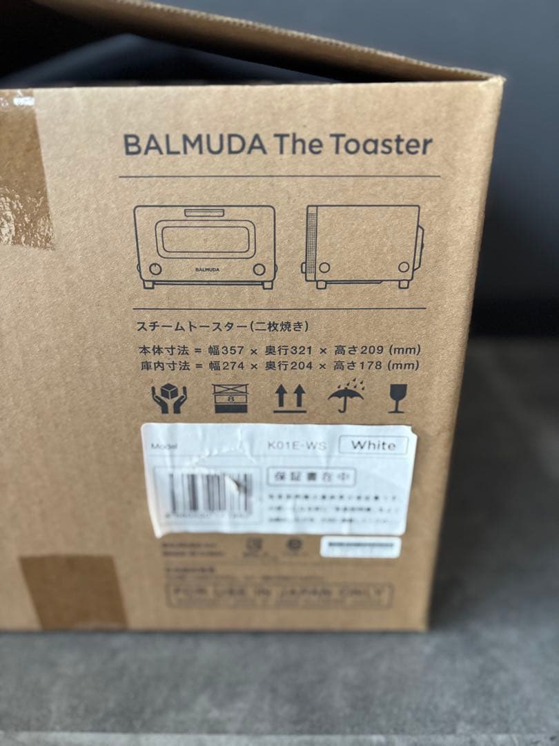 新品未使用　BALMUDA The Toaster ホワイト　K01E-WS