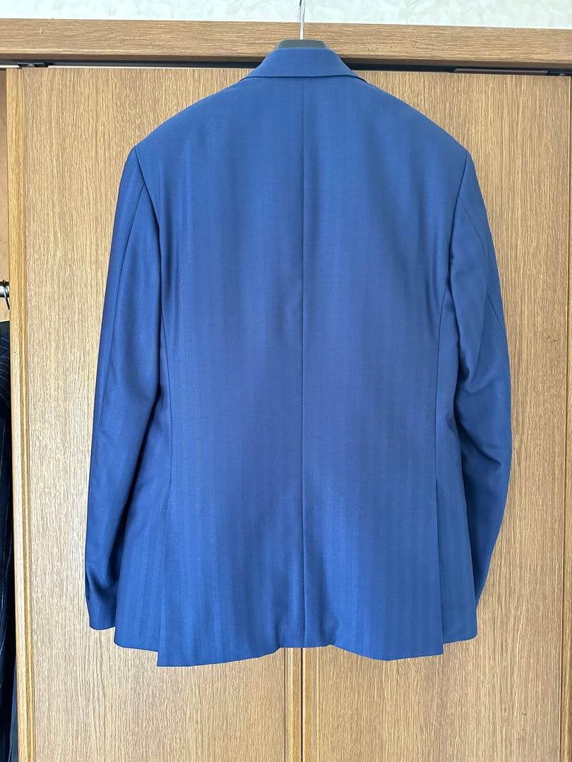 【定価約36万】VBC ブルーダブルスーツ　最高級super160sウール使用