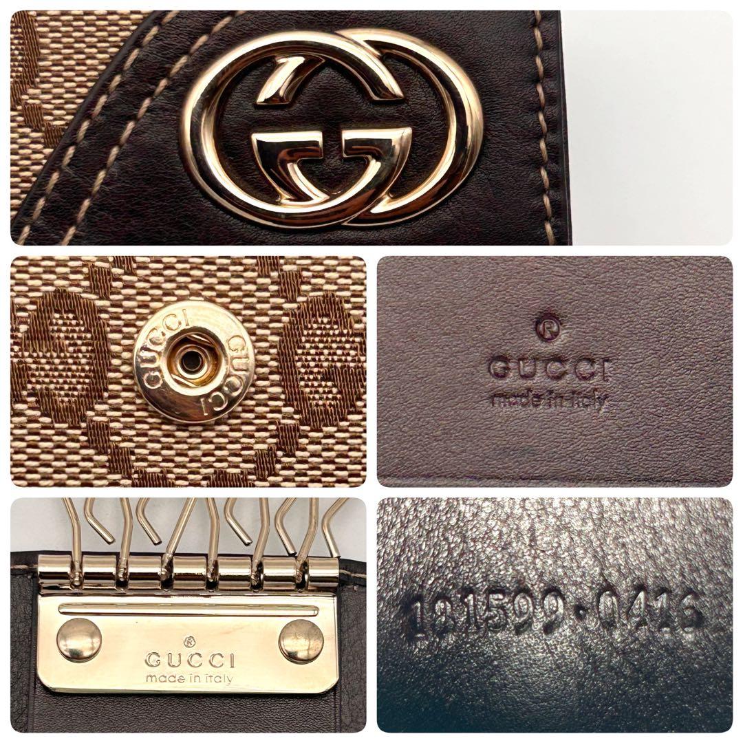 未使用級✨ GUCCI グッチ 6連 キーケース GG ゴールド 極美品✨
