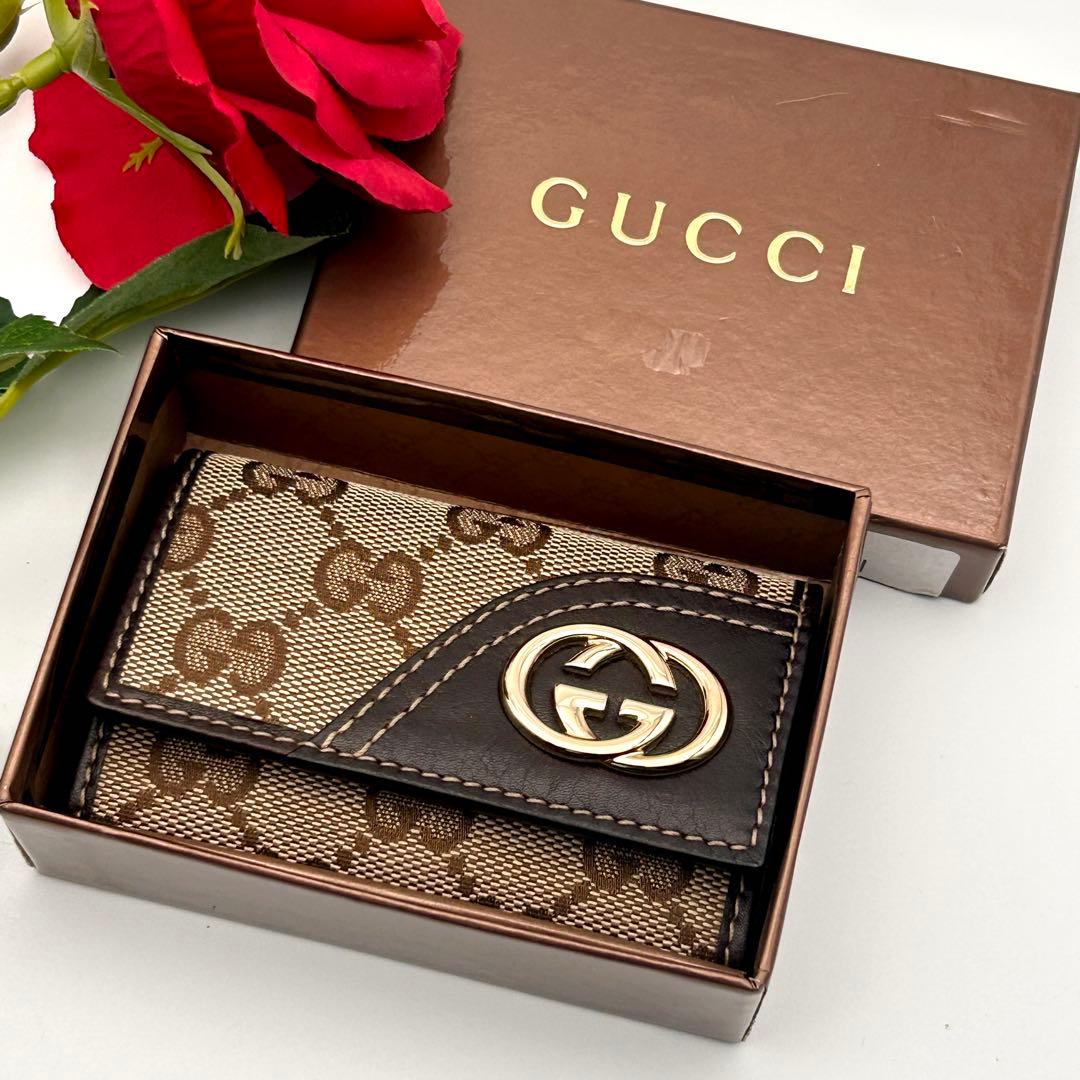 未使用級✨ GUCCI グッチ 6連 キーケース GG ゴールド 極美品✨