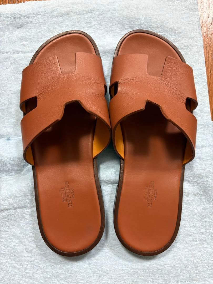 HERMES ブラウン サンダル 41 サイズ