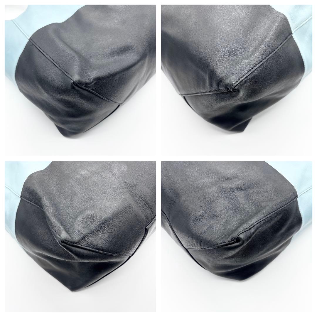 希少✨️フィービー期 セリーヌ トートバッグ ホリゾンタルカバ ミントグリーン黒