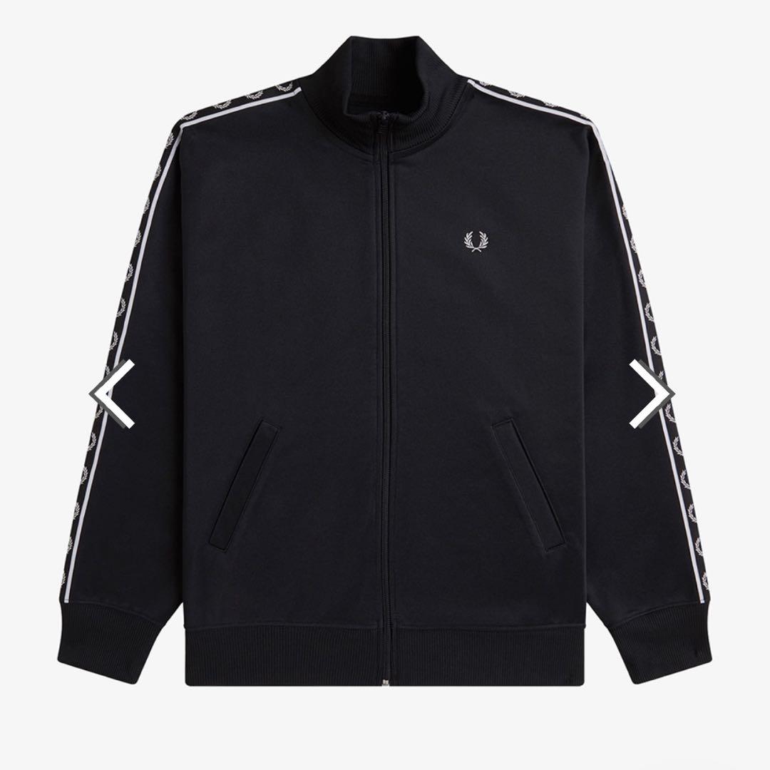 【美品】フレッドペリー　トラックジャケット　黒