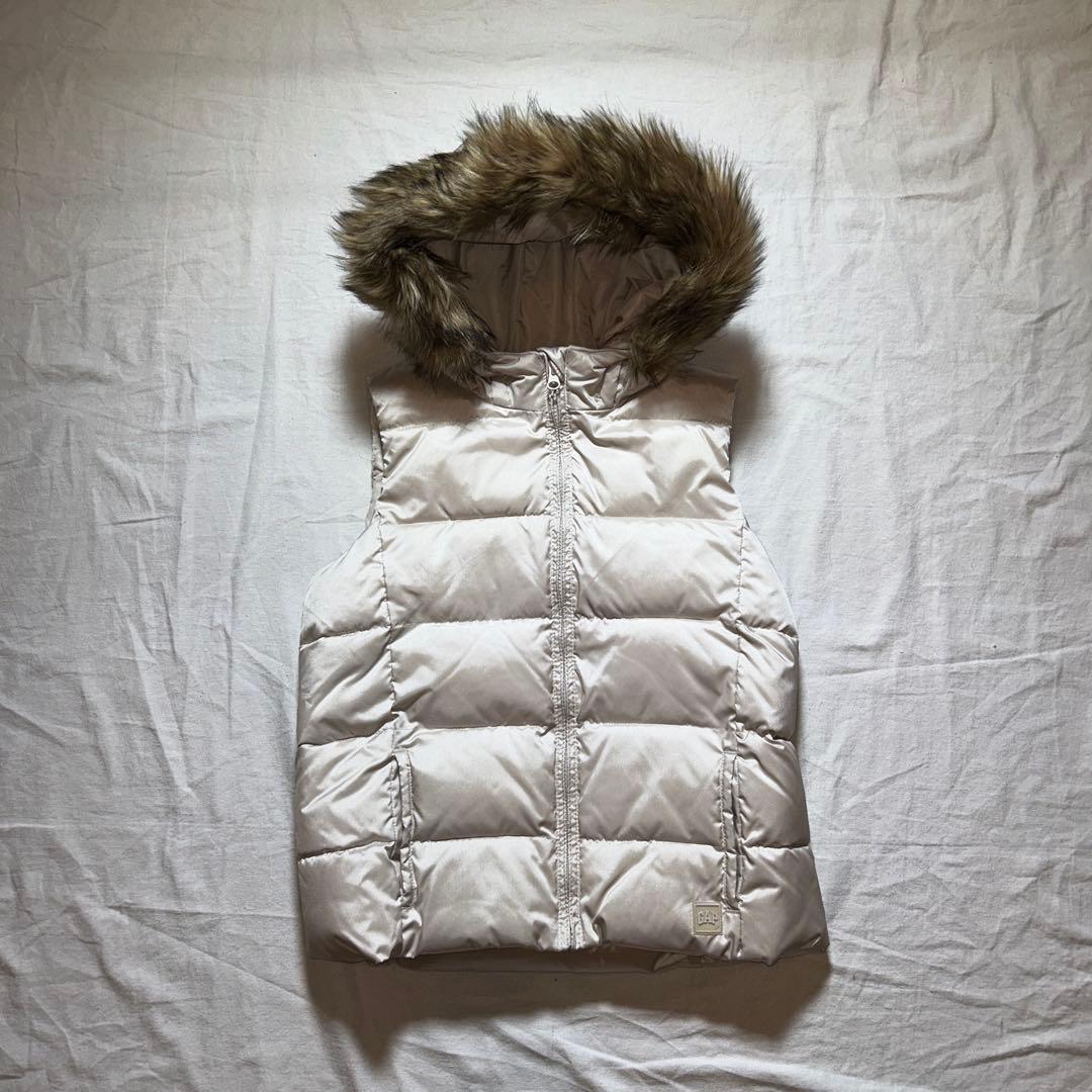 Y2K GAP fairy grunge ギャップ　ファー　ダウン　ベスト