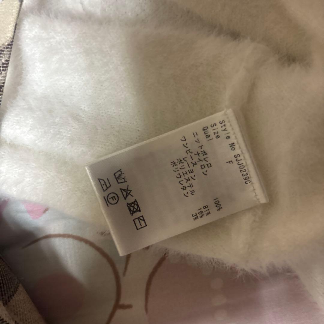 michell macaron ミシェルマカロン アンサンブルチェックワンピース